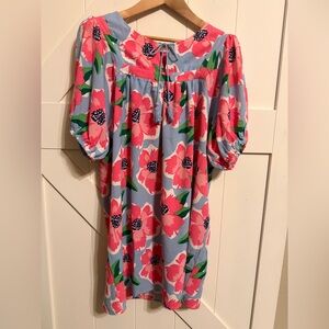 New Michelle McDowell Floral Dress Women’s Large Ballon Sleeve Summer Spring